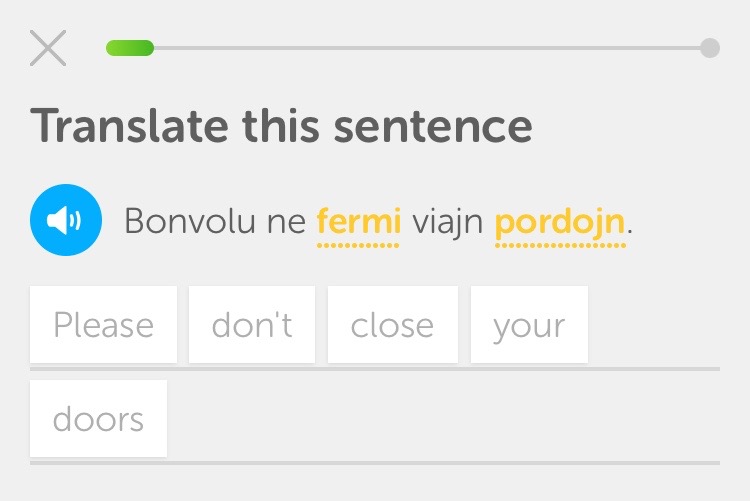 Learning Esperanto